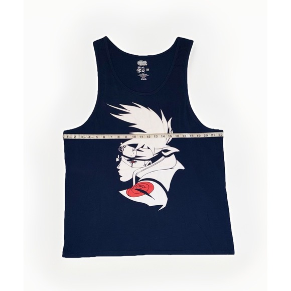 Naruto Shippuden Kakashi Hatake 20th Anniversary Graphic Tank Top Size XL - Picture 4 of 6